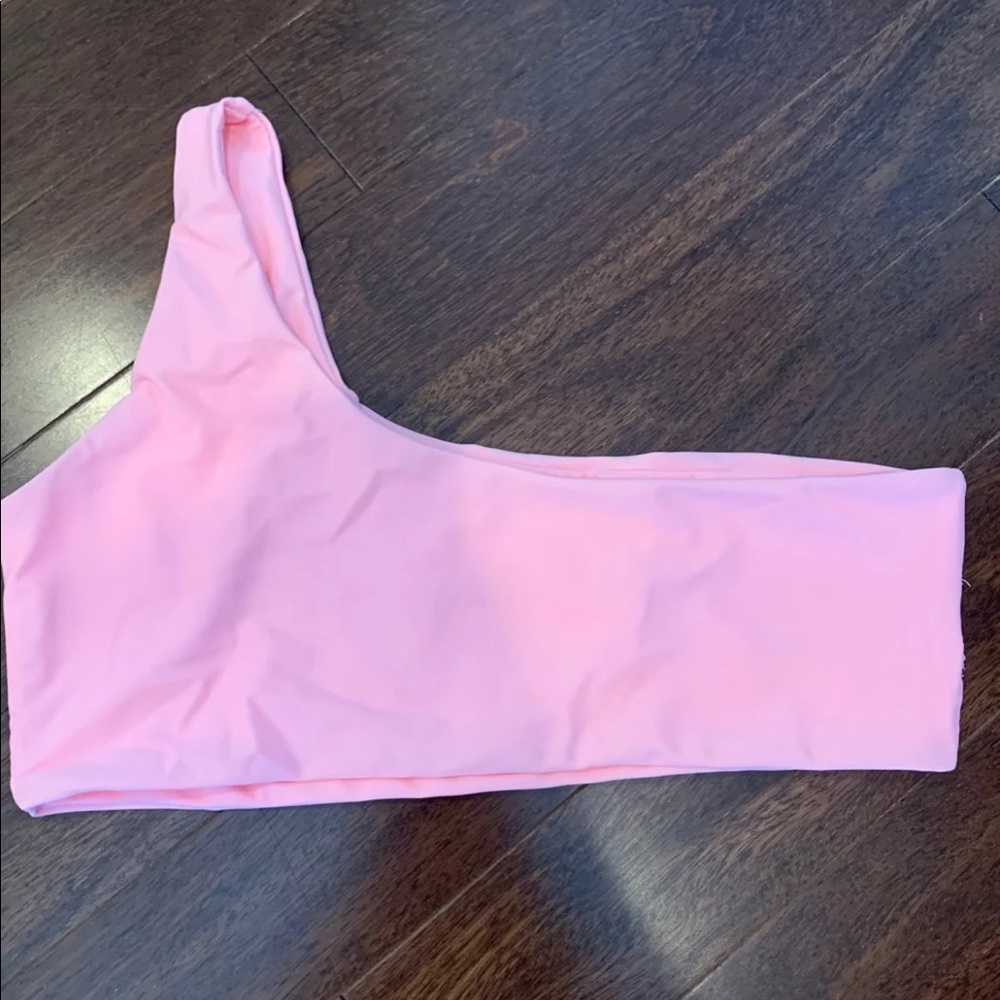 Pink bathing suit top